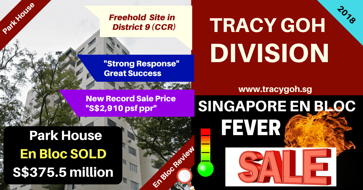 Park House En Bloc SOLD Park House Freehold in District 9 Sold En Bloc for S$375.5 million